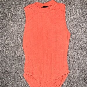 Forever 21 Orange Sleeveless Top